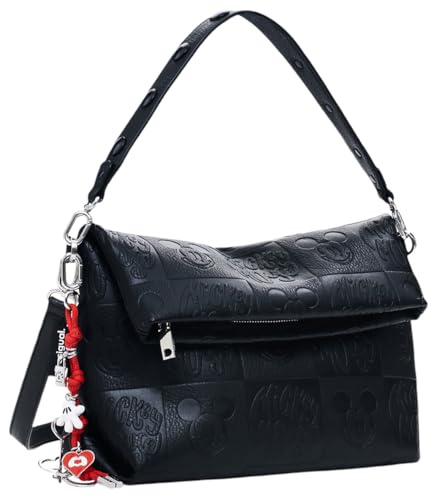 Desigual Handtasche Umhängetasche All Mickey Loverty 4.0 Hand Bag Black schwarz