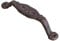 Cast Iron Door Handles Antique 23cm Country Style Long Garden Gate Pull Decorative Gate Shed Decor (Long Curved Handle)