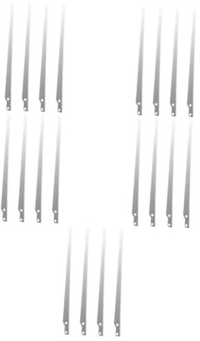 UPKOCH 5 Sätze Forstsäge Klingen Säbelsäge Tragbare Handsäge Klappbare Säge Kettensäge Puzzle Sägeblatt Hochentaster Laubsäge Klappersäge Kleine Handsägeblätter Stahl Silver 4 Stück * 5