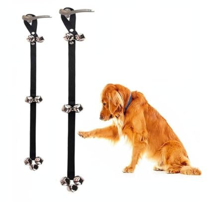 Dog Doorbell for Potty Training - 2pcs, Black