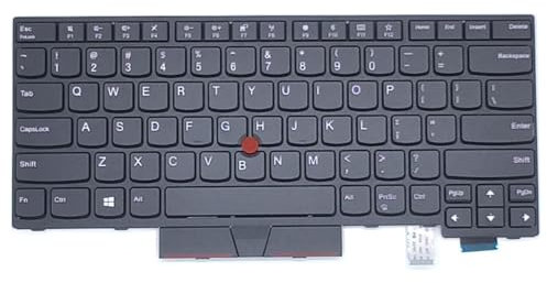 New Keyboard Replacement for Lenovo ThinkPad T470 T480 Backlit US Layout QWERTY with Frame & Mouse Pointer Compatible with FRU 01HX488, 01HX447, 01HX487, 01AX516, 01HX527, 01AX598
