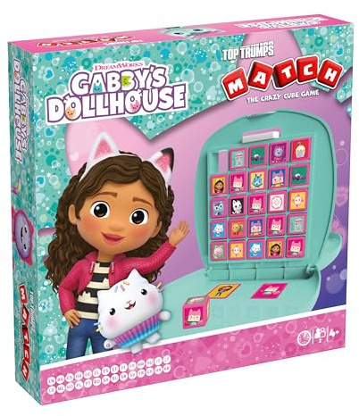 Top Trumps Gabby und das magische Haus Match – Kinderspiele Gabby und das magische Haus 4 Jahre – Logikspiel für 2 Spieler – Strategiespiele – Brettspiel