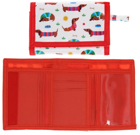 dotcomgiftshop Children's Wallet - Sunny Sausage Dog