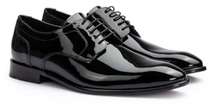 LLOYD Herren - Schnürschuhe Leno 110 in schwarz Lack/Brush