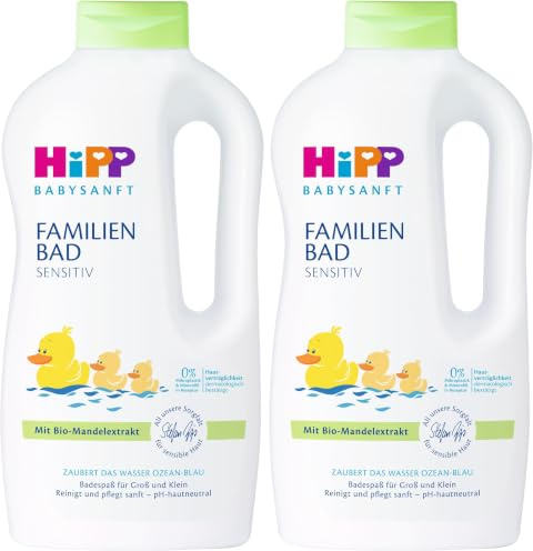 HiPP Babysanft Familienbad, 1000ml (Packung mit 2)