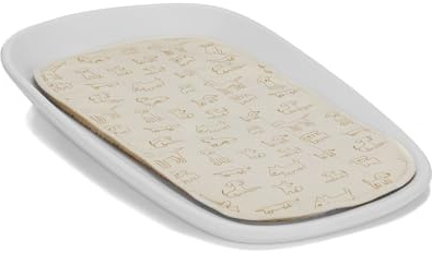 Fillikid Wickelmulde Soft Care 72x45 cm mit Frottee Auflage 60x36 cm Exklusiv | Abwaschbar, erhöhte Ränder, weiche Baumwollauflage, saugfähig & waschbar | Komfortable Wickelunterlage für Babys