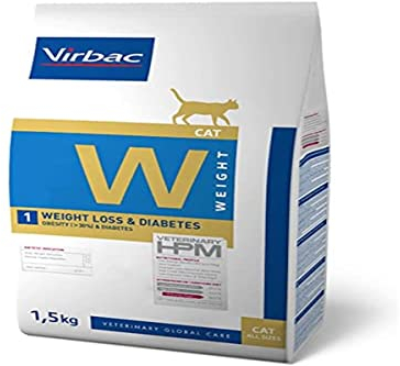 VIRBAC HPM Feline Weight Loss Diabetes W1 1,5KG