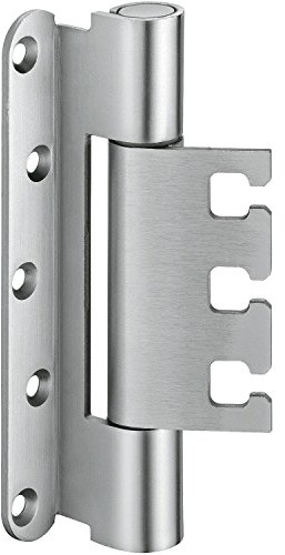 Objektband VX 7939 f. gefälzte Türen, Bandhöhe 120 mm, Edelstahl