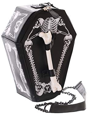 Kawaii-Story LB-123 Sarg Gothic Lolita Vampir Tote Skelett Knochen Henkel Harajuku Schulter-Tasche