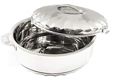 Foodafayre Stainless Steel Double Insulated Hot Pot/Food Warmer, 7.5 Lt Capacity