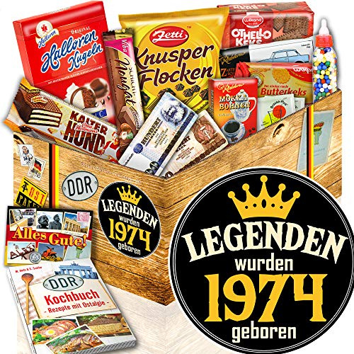 Legenden 1974 - DDR Süßigkeiten - 50. Geburtstags Geschenk für Sie