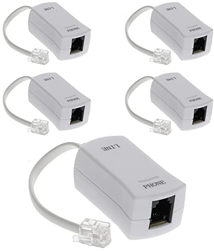 InstallerParts - Filtro DSL Macho a Hembra Que Elimina la interferencia del módem DSL