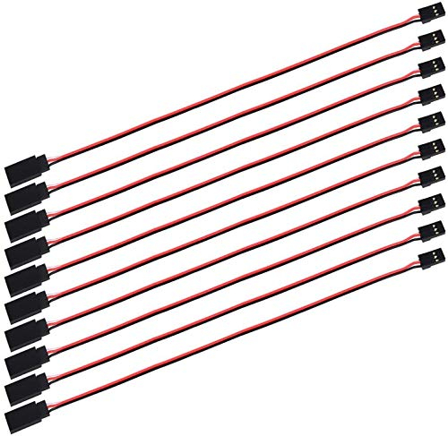 10 stücke Servo Verlängerungskabel Anschlusskabel 20cm 3 Pin Kabel Männlich zu Weiblich JR Stecker für RC Flugzeug