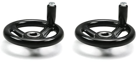 Othmro 12 mm, diamètre du trou central 100 mm, diamètre du volant en bakélite noire, tour à 3 rayons avec poignée