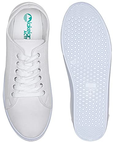 Lakeland Active Ambleside Zapatillas de Lona para Mujer - Blanco - 37