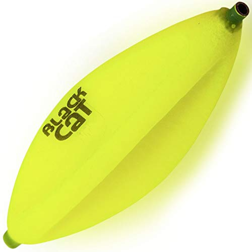 Black Cat Premium Darter U-Float Untwerwasser Posen mit Auftrieb Wels Angeln Angel Zubehör, neon gelb, 10g