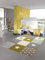 Teppich-Traum Kinderzimmer Teppich Spiel & Baby Teppich Herz Stern Punkte Design Gold Creme Weiß Grau Größe 200 x 290 cm