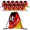 Cepewa Fanartikel WM EM │12er Set Matchbeutel Sportbeutel │Fanmeile Public Viewing │schwarz rot Gold (12 x Matchbeutel Deutschland)