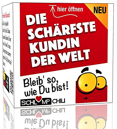 Schlump-Chili⎥Die schärfste Kundin der Welt - ein witziges und originelles Geschenk zum Geburtstag, Ostern, Frauentag, Weihnachten