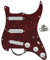 OriPure 3-lagige SSS-Dual-Rail-Tonabnehmer Geladene vorverdrahtete Schlagbretter Alnico 5 Gitarren-Schlagbrett-Set mit 5-Wege-Schalter für ST 11-Loch E-Gitarre Rote Schildkröte