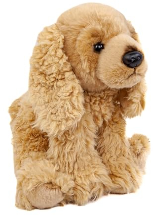 Teddys Rothenburg Kuscheltier Hund Cocker Spaniel 28 cm sitzend goldblond Plüschtier Stofftier Plüschhund Stoffhund