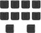 10Pcs Air Fryer Rubber Bumpers,Silicone Pieces Air Fryer Replacement Parts Rubber Bumpers,Premium Rubber Feet Rubber Tips Protective Covers for Air Fryer Grill Pan Plate Tray Scratch Protection Bars