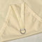 PROPFE Parasol de Plage de fête de Patio, Voile d'ombrage imperméable extérieure, auvent Anti-UV, Beige, 4x4 m, Bloc UV d'auvent imperméable