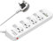Extension Lead | Extension Lead with Usb Slots | 4 Universal Sockets | Surge Protector | 4 Quick USB (5V 3.4A 17W) | Independent Switch | 6.5ft Power Cord | Child Safe Door