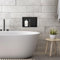 LuxeBath Wandnische aus Edelstahl, 20x30x10 cm, Schwarz, Duschnische mit Rahmen, Einbauregal, Flexibler Einbau, Befliesbare Nische für Badutensilien, Duschablage, Einzelregal Lagerung für Badezimmer