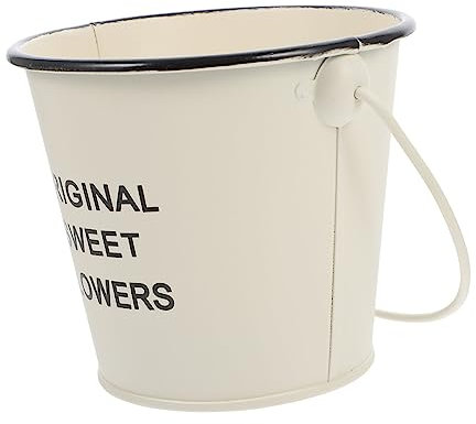 Mipcase 1 Pc Pot De Fleur Vases Vintage pour Fleurs Décoration D'intérieur Statues D'extérieur Seau Français De Ferme Décoration D'époque Mini-Pots Le Fer Porte-Stylo Ménage