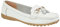 Ladies Loafers Flats Wide Leather Tassle Cushioned Casual Slip On Womens Nautical Boat Comfort Shoes (White, UK Footwear Size System, Adult, Women, Numeric, Wide, 7)