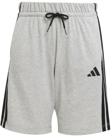 adidas Unisex niños Essentials Shorts, Medium Grey Heather/Black, 11-12 Years