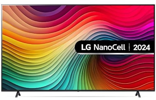 LG 75NANO81T6A 75-Inch 4K UHD Smart TV, (α5 AI Processor Gen7, Freeview Play and Amazon Alexa, 60Hz), Ashed Blue [Model 2024]