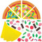 Baker Ross FN043 Pizza Mix & Match Magnet-Sets – 8er-Pack, Dekorations-Bastelsets für Kinder