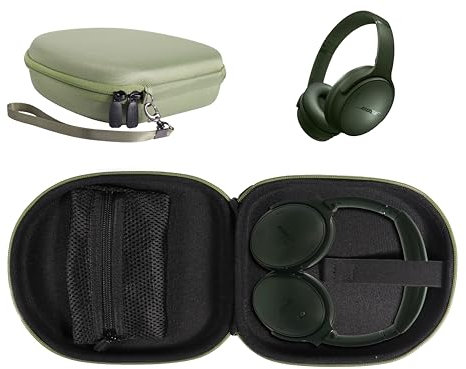 CaseSack Hülle für Bose QuietComfort Bluetooth-Kopfhörer mit Mikrofon, QuietComfort 45, 35, 35 II, nur Ersatzhülle (Grün)
