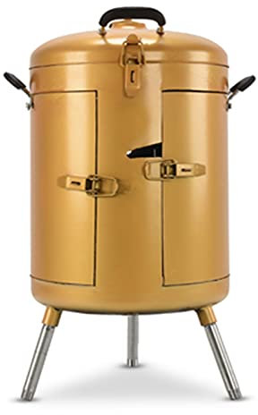 YJKKZQLB Barbecue Home Verdickter umweltfreundlicher rauchfreier Grillfass für den Außenbereich, Holzkohlegrill, Hähnchen zum Aufhängen, Grillzylinder, geschmorter Ofen,
