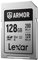 Lexar ARMOR SILVER PRO SD Card 128GB, UHS-II SD Memory Card, Stainless steel, C10, U3, V60, 6K UHD Video, up to 280MB/s Read, 120MB/s Write, SDXC Card for DSLR/Camera/Photographer/Videographer