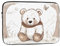 JKDGOJ Housse antichoc pour ordinateur portable de 10 - Motif ours blanc marron - Pour homme et femme - Voyage d'affaires, bureau et quotidien