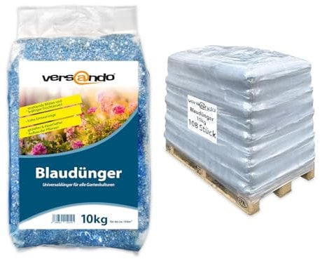 versando 1080kg abono azul hasta 1,6ha: abono NPK para frutas, verduras y plantas fuertes con efecto a largo plazo