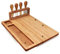 OZLMBERN Bamboo Cheese Board Cheese Board Cheese Knife Board Bread Board Vegetable Board Kitchen Bamboo and Wood Cutting Board