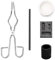 Lot de 5 creusets en graphite, moule en fonte de graphite, four de fusion, torche à gingot, creuset pour métaux non ferreux or, argent et cuivre (A)