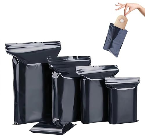 Stomabeutel Entsorgungsbeutel, auslaufsicher, geruchsdicht, Anti-Peep-Abfallsack für Kolostomiebeutel, Windeln, Inkontinenzeinlagen, Urinbeutel (28 x 40 cm)