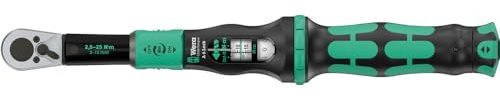 Wera 05075691001 Click-Torque Lock A 6 Drehmomentschlüssel, einstellbar, Torque Lock Funktion, Umschaltknarre, Rechtsanzug, 2,5-25 Nm, 1/4 x 2,5-25 Nm
