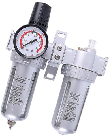 SOPOTUTU Régulateur Filtre Compresseur Air avec Séparateur Huile Eau et Vidange Automatique pour Outils Pneumatiques