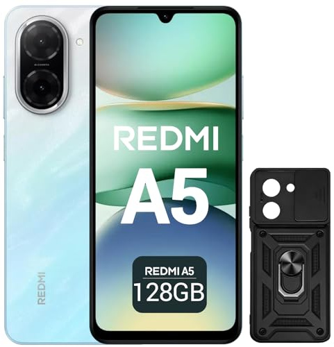 XIAOMI Redmi A5 Smartphone 6,88 120Hz Display, 128GB+4GB, 32MP AI-Kamera, 5200 mAh Akku, Seiten-Fingerprint-Sensor (Blau)