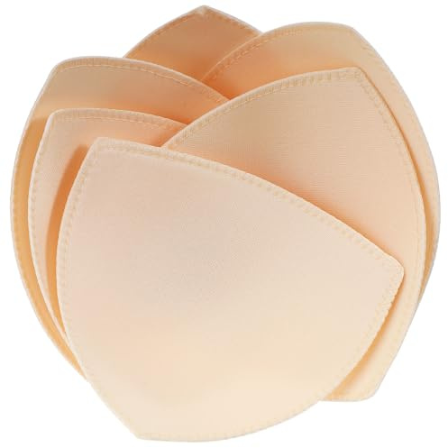 Sorcristy 6 Stück BH Polster Einlagen Abnehmbare BH Pads Schalen zum Einnähen Unterwäsche-Einsätze Trägerpolster für Frauen Sport Badeanzug