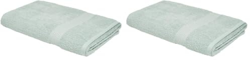 TODAY Maxi Drap de Bain 90x150 cm 100% Coton - Celadon (Lot de 2)