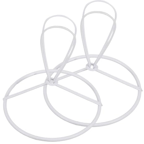 VINTORKY Lot de 2 Adaptateurs à Pince pour Abat-Jour Ronds en Fer Fixation Métallique Compatible Ampoules pour Lampe de Table et Accessoires Lustre