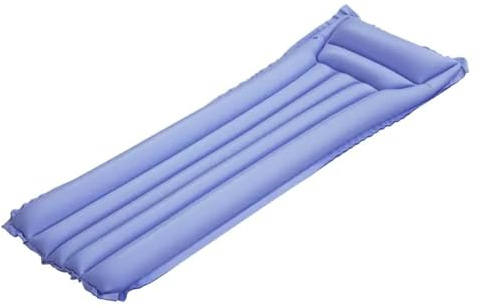 Luftmatratze Sommerfreude 170x54cm (max. 100 kg) | Das integrierte Kopfkissen unterstützt entspanntes Liegen; nach dem Ablassen der Luft platzsparend verstaubar.