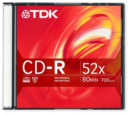 CD-R80 Min 52x Recordable Data Cds